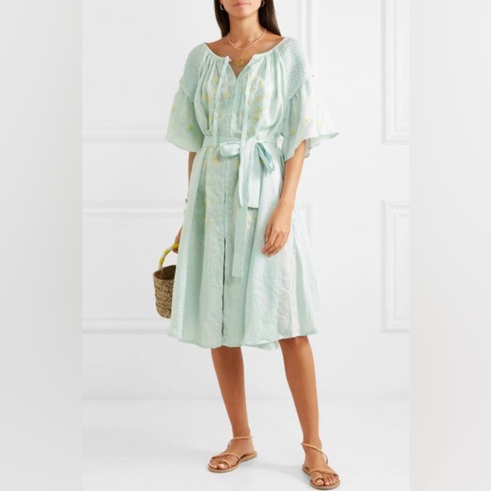 Innika Choo linen midi length dress size is 2